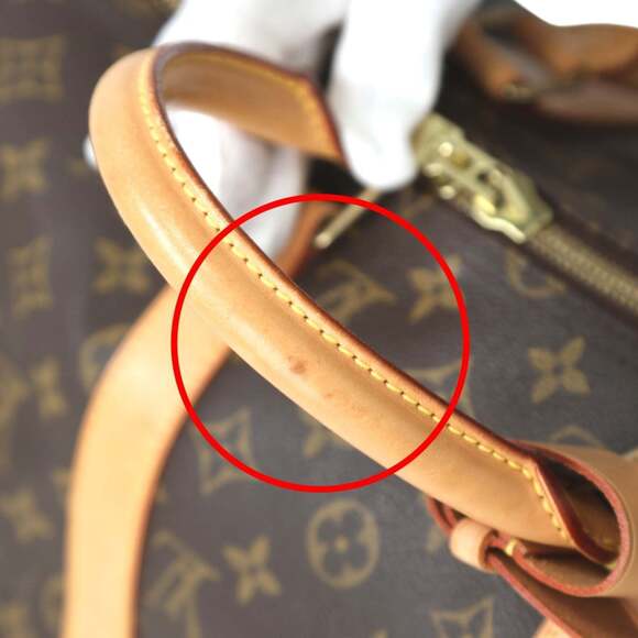 LOUIS VUITTON Authentic Brown Monogram Canvas Keepall 50 Boston Bag - Picture 16 of 16